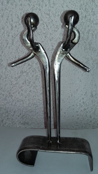 Escultura intitulada "LES GEMEAUX  ou DAN…" por Gerard Lami, Obras de arte originais, Metais