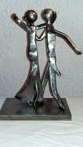 Sculpture titled "LES DANSEURS /TANGO…" by Gerard Lami, Original Artwork, Metals
