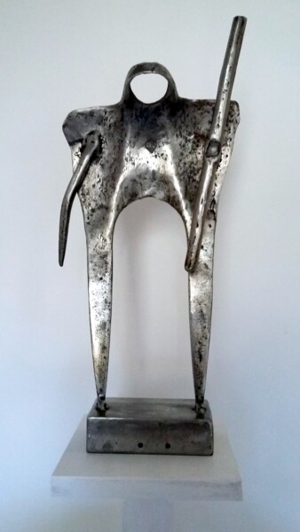 Skulptur mit dem Titel "LOU PASTRE  -le Ber…" von Gerard Lami, Original-Kunstwerk, Metalle