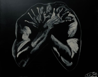 Pintura intitulada "Douleur" por Gerard Menvussa, Obras de arte originais, Acrílico