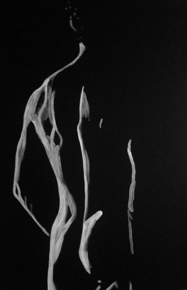 Peinture intitulée "Ombre" par Gerard Menvussa, Œuvre d'art originale, Acrylique