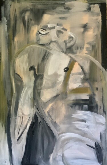 Schilderij getiteld "Saint aimé" door Gerard Menvussa, Origineel Kunstwerk, Acryl Gemonteerd op Frame voor houten brancard