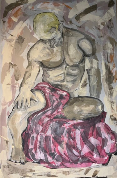 Картина под названием "La déception d’Adri…" - Gerard Menvussa, Подлинное произведение искусства, Акрил Установлен на Деревя…
