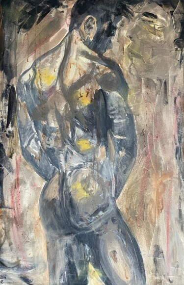 Pintura titulada "Marvine" por Gerard Menvussa, Obra de arte original, Acrílico Montado en Bastidor de camilla de madera