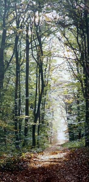 "SOUS BOIS 2" başlıklı Tablo Gerard Monborren tarafından, Orijinal sanat, Petrol