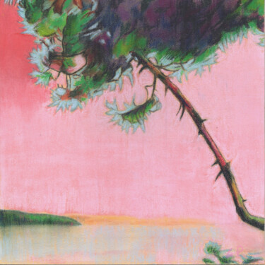 Painting titled "Landes-art35" by Gerard Picard, Original Artwork, Pastel Mounted on Wood Panel