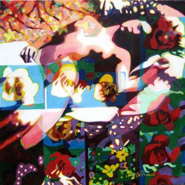 Pintura titulada "Les fleurs du Mâle…" por Gerard Picard, Obra de arte original