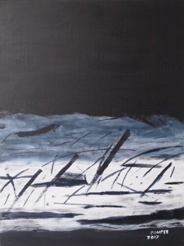 Картина под названием "champs de bataille…" - Gerard Pompee, Подлинное произведение искусства, Акрил Установлен на Деревянна…