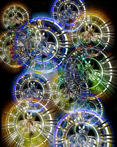 Kairos Digitale Künste mit dem Titel "Kairos" von Gérard Scordia, Original-Kunstwerk, 2D Digital Work