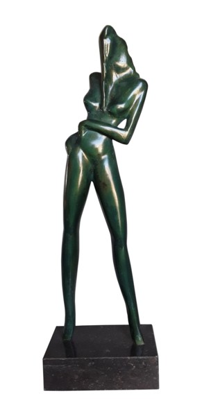 Sculpture titled "Femme de Loth" by Gérard Taillandier, Original Artwork, Bronze