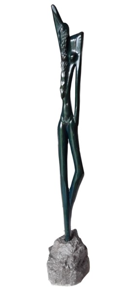 Sculpture intitulée "30 degrés" par Gérard Taillandier, Œuvre d'art originale, Bronze