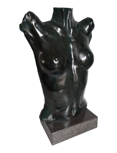 Sculpture titled "A fleur de peau" by Gérard Taillandier, Original Artwork, Bronze