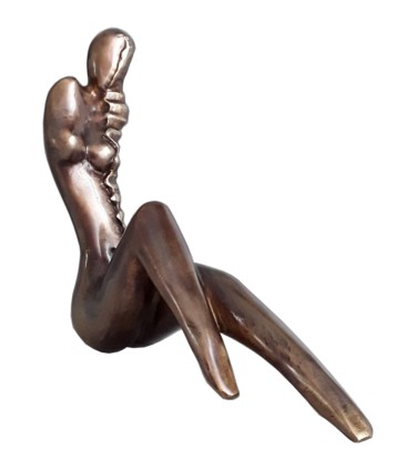 Sculpture intitulée "Nue au soleil" par Gérard Taillandier, Œuvre d'art originale, Bronze