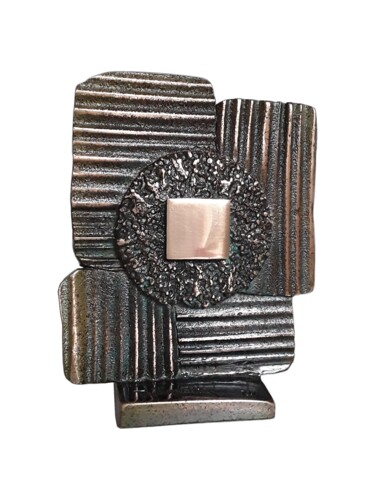 Sculpture intitulée "Quadrature astrale 3" par Gérard Taillandier, Œuvre d'art originale, Bronze