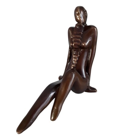 Sculpture intitulée "La caresse du vent" par Gérard Taillandier, Œuvre d'art originale, Bronze