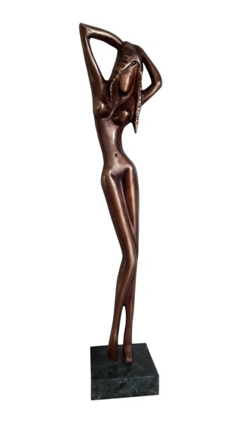 「Salsa」というタイトルの彫刻 Gérard Taillandierによって, オリジナルのアートワーク, ブロンズ