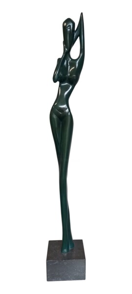 Sculpture titled "Tentation 3/8" by Gérard Taillandier, Original Artwork, Bronze