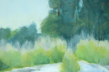 Картина под названием "Lisière de Forêt" - Gérard Valluet, Подлинное произведение искусства, Масло