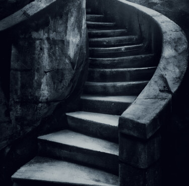 Arte digital titulada "Stairway to Etherea…" por Gerard Yadav, Obra de arte original, Imagen generada por IA