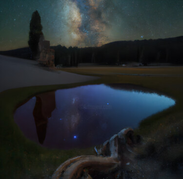 Digital Arts titled "Reflections of Unta…" by Gerard Yadav, Original Artwork, AI generated image