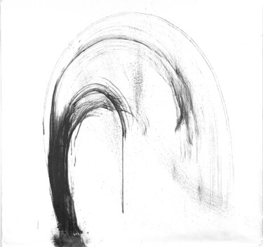 Картина под названием "Fontaine" - G. Bartist, Подлинное произведение искусства, Чернила Установлен на Деревянная рама для н…