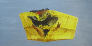 Peinture intitulée "cargo blessé" par Gerard Dugardin, Œuvre d'art originale