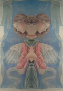 Photographie intitulée "Ange à deux têtes" par Gerard Gentou, Œuvre d'art originale