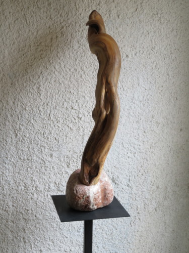 Скульптура под названием "ELEVATION 2" - Gérard Didier, Подлинное произведение искусства, Дерево