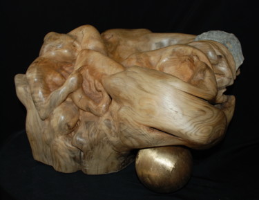 Sculpture titled "COMPOSITE" by Gérard Didier, Original Artwork, Wood