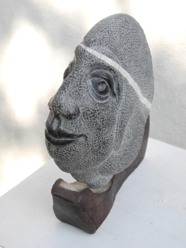 Sculpture intitulée "TETE 2" par Gérard Didier, Œuvre d'art originale, Pierre