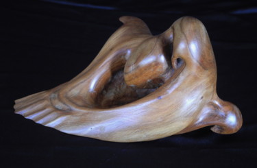 Sculpture titled "CORPS VAGUE" by Gérard Didier, Original Artwork, Wood