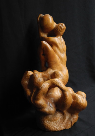 Sculpture titled "COMPOSITION" by Gérard Didier, Original Artwork, Wood