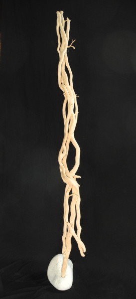 Sculpture titled "LIENS 4" by Gérard Didier, Original Artwork, Wood