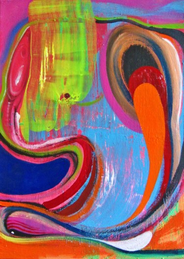 Painting titled "Embrion" by Gerardo Gomez, Original Artwork, Acrylic