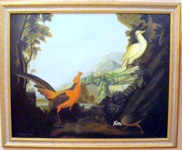 Pintura titulada "Aves de Caza" por Gerardo Rodriguez Granda, Obra de arte original, Oleo