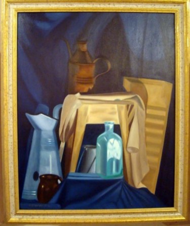 Malerei mit dem Titel "Bodegón" von Gerardo Rodriguez Granda, Original-Kunstwerk, Öl