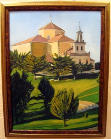 Malerei mit dem Titel "Hermita de  Hornuez…" von Gerardo Rodriguez Granda, Original-Kunstwerk, Öl