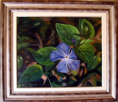 Painting titled "Violeta" by Gerardo Rodriguez Granda, Original Artwork, Oil