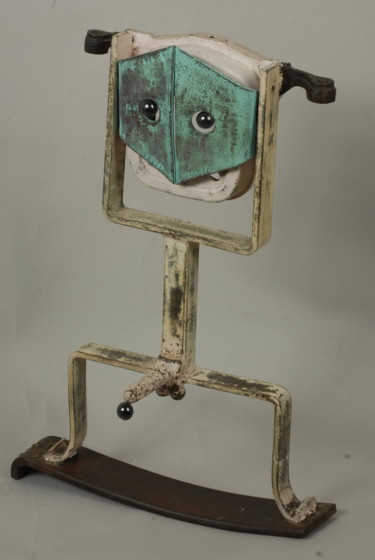 Sculpture titled "DECOUVERTE" by Gerardo De Pablo, Original Artwork, Metals