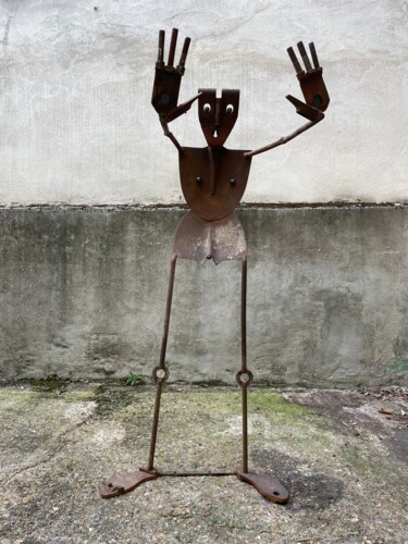 Sculptuur getiteld "FEMME II (qui dit B…" door Gerardo De Pablo, Origineel Kunstwerk, Metalen