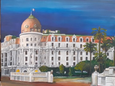 Painting titled "le Negresco" by Gerard Royer, Original Artwork, Acrylic