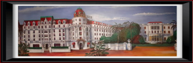 Картина под названием "Nice Hôtel Negresco…" - Gerard Royer, Подлинное произведение искусства, Акрил