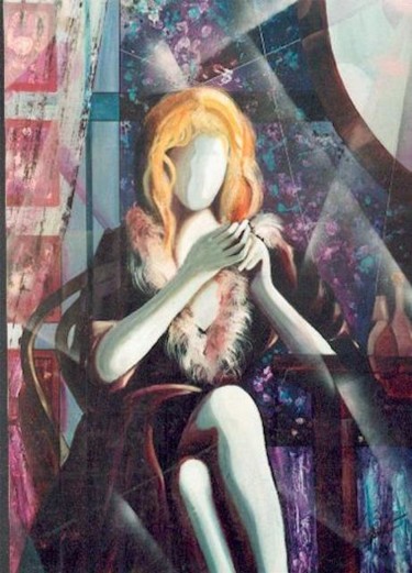 Peinture intitulée "Chantal" par Gérard Simonin, Œuvre d'art originale, Huile