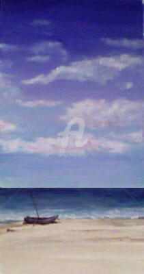 Painting titled "boat.jpg" by Elen Gera, Original Artwork