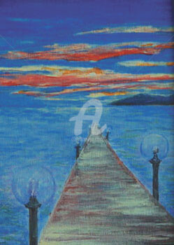Painting titled "Life path" by Elen Gera, Original Artwork, Oil