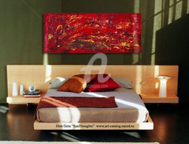 Digital Arts titled "Abstract RED Invasi…" by Elen Gera, Original Artwork