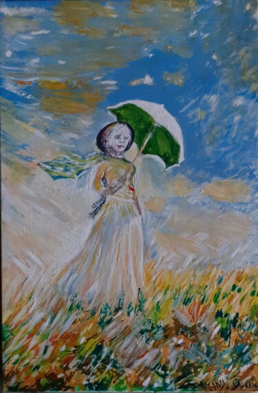 Peinture intitulée "Promenade" par Gerden, Œuvre d'art originale, Huile