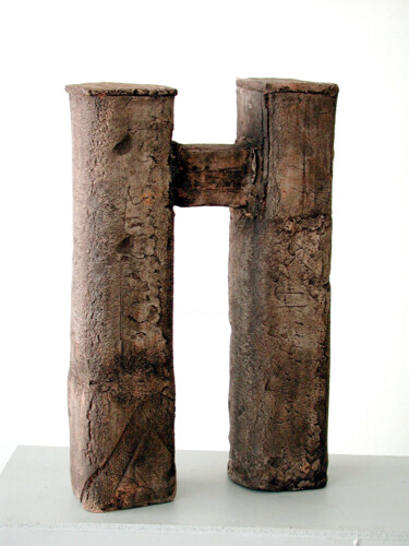 Rzeźba zatytułowany „Zusammenhalt” autorstwa Gerd Reutter, Oryginalna praca, Glina