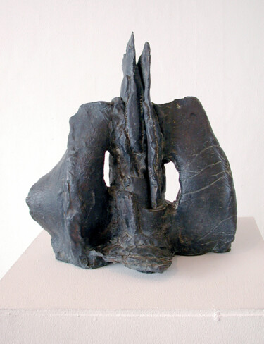 Escultura intitulada "Druck von Aussen" por Gerd Reutter, Obras de arte originais, Bronze