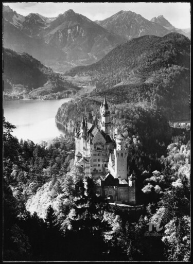 Photography titled "NeuschwansteinSW" by Gerhard Bumann, Original Artwork, Analog photography